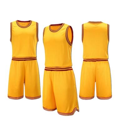 China Custom Made White Antibacterial Quick Dry Breathable 100% Polyester Men's Basketball Tank Top Basketball Uniform Set for sale