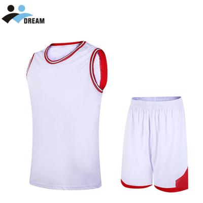 China High Quality Cheap Mens Basketball Uniform Wholesale Empty Basketball Tank Tops Antibacterial for sale