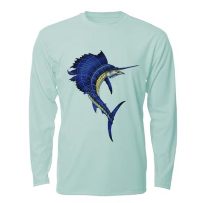 China Sublimation Antibacterial Custom Mens Fishing Shirts Long Sleeve Quick Dry Fishing Apparel for sale