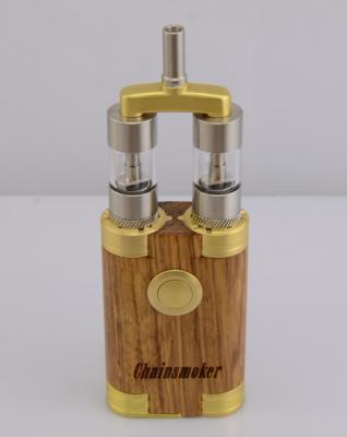 China Vaporizer mech mods vapor wooden mod double atomizer  Chainsmoker  mod for sale