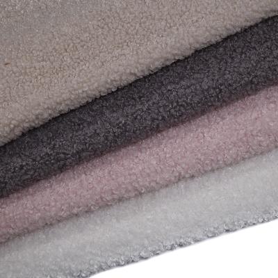 China High Quality Tear-Resistant 100% Polyester Sherpa Fleece Fabric For Fall/Winter Coat Toys Scarf Shoes for sale