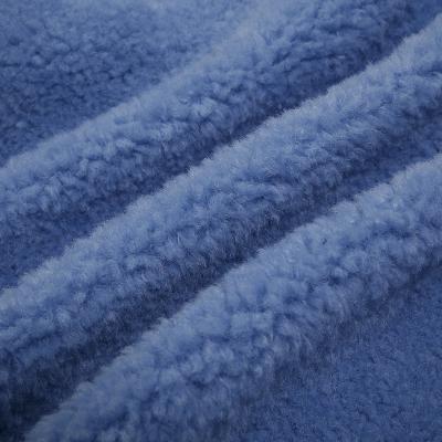 China 100% Polyester Sherpa Fleece Fabric Faux Fur Tear-Resistant Fabric For Coat for sale