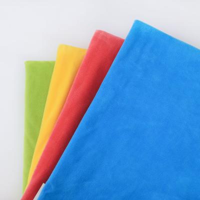 China High Quality Knitted Super Soft Fabric Tear-resistant 160gsm 1mm For Toy Washable Crystal Velvet Fabric for sale