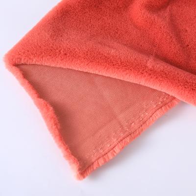 China 10mm Pile 700g/m Fake Tear-Resistant Rex Rabbir Fur Soft Fur for Toy Scarf for sale