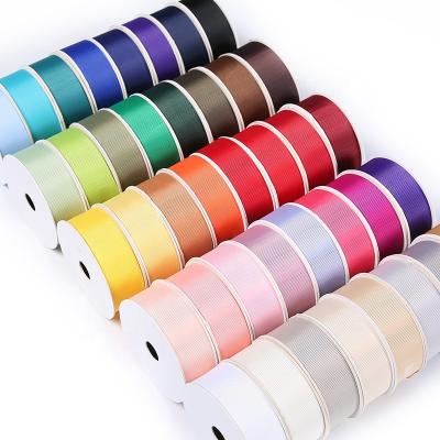 China High Tenacity Factory OEM For Decoration Garment Accessory Gift Cut Edge Grosgrain Ribbon Polyester Ribbon for sale