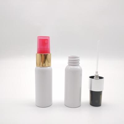 China 30ml 75ml 120ml 250ml Cosmetic Clear PET Empty Cosmetic Toner Spray Bottle With Gold Top for sale