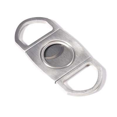 China Double Stainless Steel Blade Cigar Cutter Cigar Scissors Portable Wholesale Portable Cigar Cutter For Smoking Accessories for sale