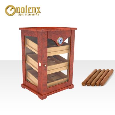 China Wholesale Wooden Matte Stand Cabinet Mahogany Cedar Tray Cigar Humidors for sale