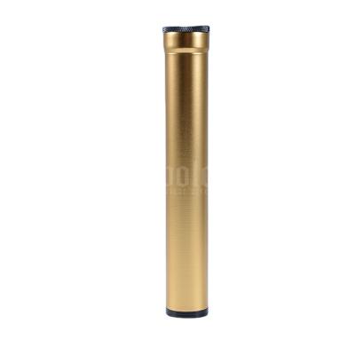 China Protect Cigar Hotsale High Quality Custom Cigar Tube Aluminum Tube For Cigar To Protect Cigar All-season 10-15days BV Approved 19*2.8*2.8cm Gold for sale