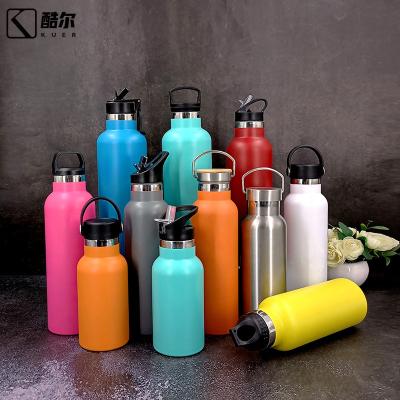 China FEIJIAN 750ML/26OZ 304 Stainless Steel Single Wall Flask Sports Viable Water Bottle Thermos For Water Bottle Outer Lid for sale