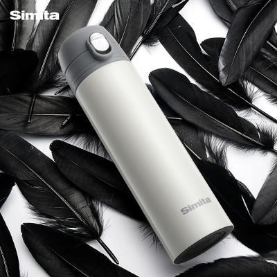 China Stainless Steel Sustainable Water Bottle Double Wall 18/10 SIMITA Leak Proof Ultralight Bounce Lid For Home Office Tea Coffee BPA Free for sale