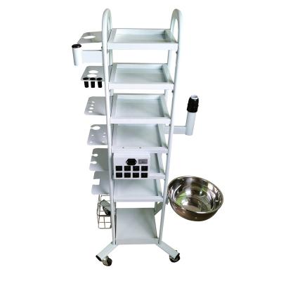 China Beauty machine tool trolley low price factory direct 5 rows tool cart for beauty salon for sale