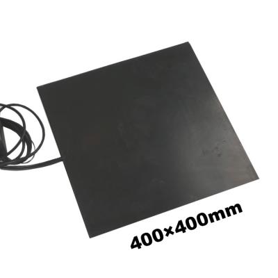 China GIULY 3D Printer 3D Printer Silicone Rubber Heater Pad 400*400 Black Heating Pad for sale