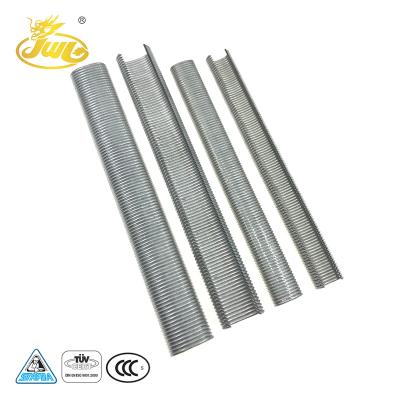 China Galvanized Wire JWL Promotional Galvanized Silver Standard C-Ring SC6 Mattress Staples for sale