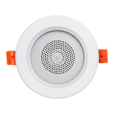 China LED Flashing light Smart stereo home theater audio system Mini ceiling speakers LED lights disco indoor wireless BT speakers for sale