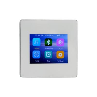 China Touch Screen Factory Direct Selling 2.5D Craft Capacitive Glass With Bright Border Digital Wireless BT Wall Amplifier for sale