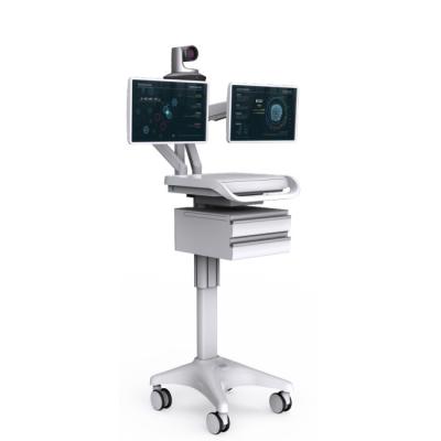 China Hospital Medical Mobile Workstation 22 Inch Electric for sale