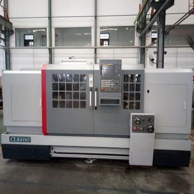 China Building Material Stores Flat Bed CNC Turn CLK6163 Economical Type - 2 SPINDLE for sale