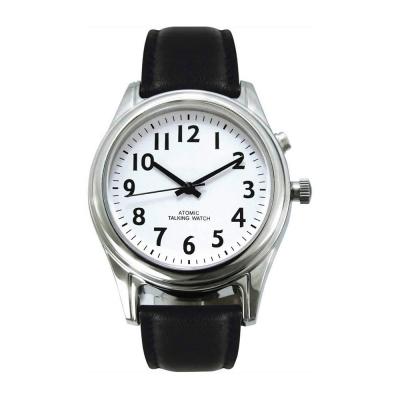 China Hot Selling Alarm Radio Controlled Talking Watch with 1 Button for Visually Impaired, Older or Blind for sale