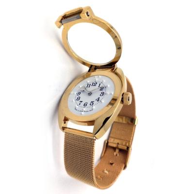 China Non-Specific Braille Gold Watch White Dial For Blind People Or Visually Impaired Person Or Elderly People for sale