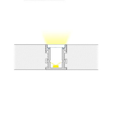 China Decorations Way Recessed Aluminum Floor Lighting IP68 Waterproof Cover LED Housing Profile Sniffing Light for sale