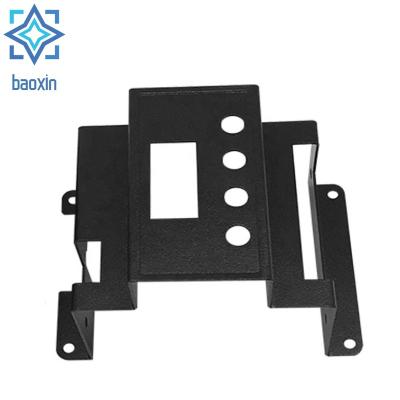 China Qualified Black Powder Coating Finish Steel Frame Metal Fabrication Laser Cut With Bending Services BX for sale