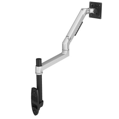 China Monitor Stand Premium Wall Mount Desk Base Stepping Up Stand Desktop Computer Monitor Telescopic Arm for sale