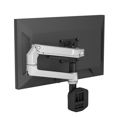 China Easy Mount Monitor Bracket Aluminum Profile Wall Mount Monitor Bracket Aluminum Alloy Monitor Desk Arm Double Mount for sale