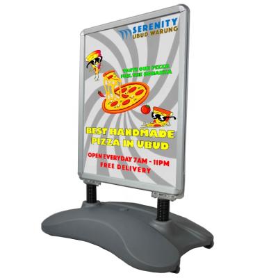 China Advertising or Outdoor Indoor Waterbase A1 Double Sided Poster Rack Sidewalk Sidewalk Signs for sale