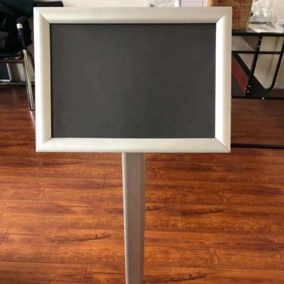 China Promotion & Publicity & Aluminum Trade Fair Sign Holder Stand With A4 Snap Frame for sale