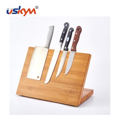 China 2018 Industrial Magnet Natural Bamboo Wooden Magnetic Knife Holder for sale