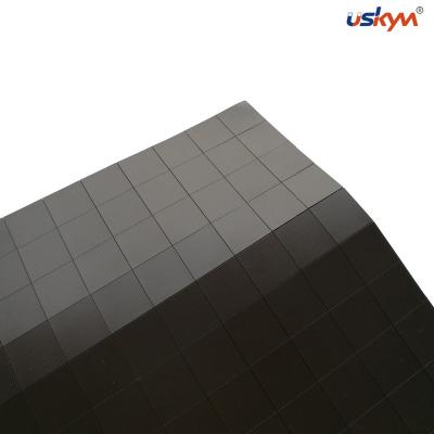 China Industrial Magnet Customized Flexible Die Cut Rubber Magnet Sheet With Adhesive for sale