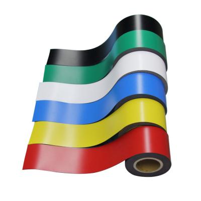 China Industrial Magnet Flexible Rubber Magnet Strip With Color PVC Magnet Sheet for sale