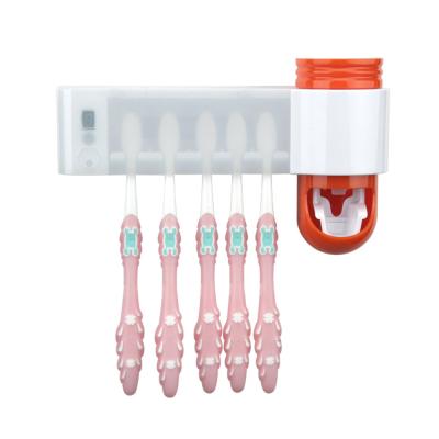 China Smart Eco-friendly Kids Oral Hygiene Products Toothbrush Disinfection Sanitizer Toothpaste Holder for sale