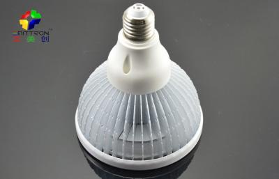 China 2800K 20W PAR38 LED Spotlight Bulb 1300lm Black Anodized , LED Spotlights Bulbs for sale