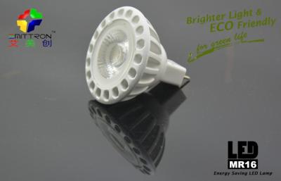 China White Plastic High CRI 80 MR16 LED Spotlight 400lm 5W 24 38 60 Degree for sale