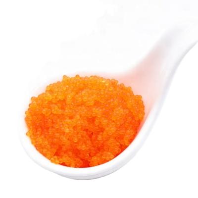 China Flying Fish FROZEN Roe Seafood Red Frozen Tobiko Seasoned Price for sale