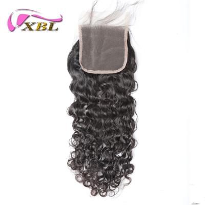 China Water Wave Drop Shipping Free Sample Top Quality Virgin Hair Lace Top Closure for sale