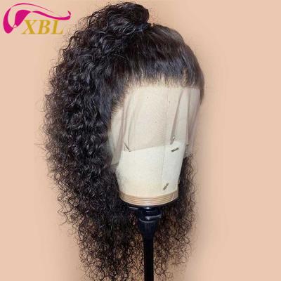 China New Arrival Virgin Human Hair Deep Wave Deep Wave XBL Brazilian Hair Full Lace Wig With Baby Hair for sale