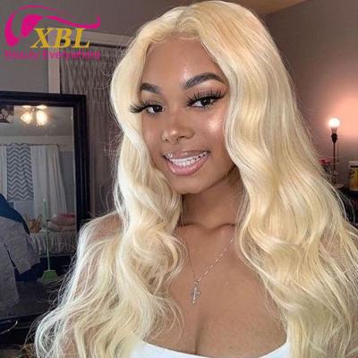 China Body Wave 12a Grade Lace Front Wig 100% Virgin Unprocessed Blonde Silky Straight Wholesale Body Wave XBL 613 Wig for sale