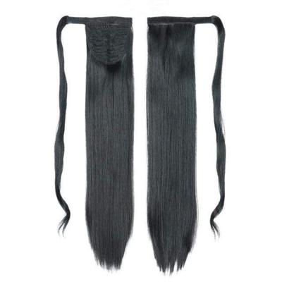 China Cheap Straight Hair Ponytails Hair Extension Color Women Wigs Washable Virgin Hair Extensions for sale