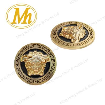 China Europe Thin Layer Gold 3D Brass Enamel Pin Printed Customized Reverse Pin Logo Metal Badge for sale