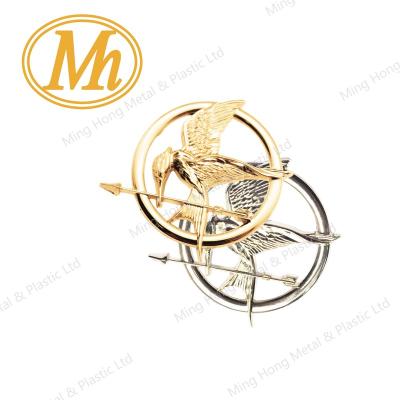 China Europe 3D Design Lapel Pin Customized Badge Metal Soft Enamel Die Casting Eagle Lapel Pins for sale