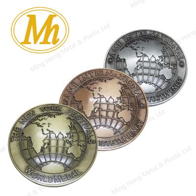 China Europe Copper Medals Coins Stamping Reverse Pins Plating Souvenirs Coins Enamel Pins for sale