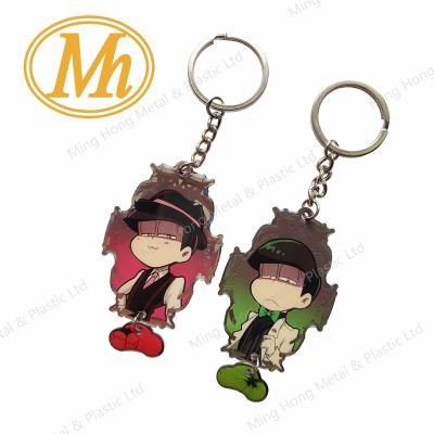 China Europe Print Shape Epoxy Key Chain Custom Key Chain Stainless Aluminum Key Chain for sale