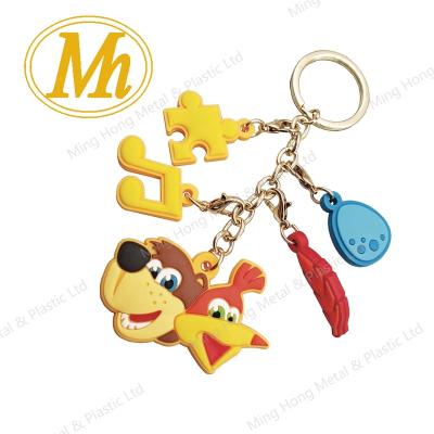 China Colorful Europe PVC Key Chain Printing Adorable Key Ring Key Chain In Printing Process for sale