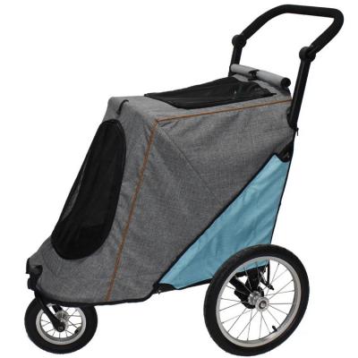 China Sustainable 3 Wheel Luxury Pet Stroller For Large Dogs for sale