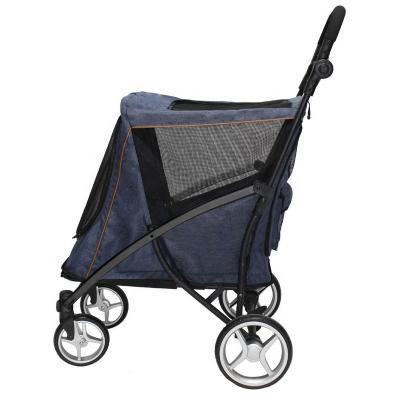 China Sustainable Luxury Folding Pet Stroller For Sale for sale