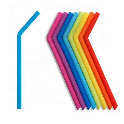 China Custom BPA Free Silicone Eco - Friendly Plastic Colorful Straw Disposable for sale