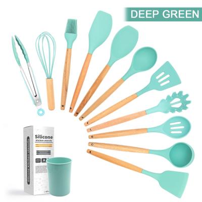 China CMD Spatula Spoon Silicone Cookware Heat Resistant Non-Stick Viable Kitchen Utensil Set for sale